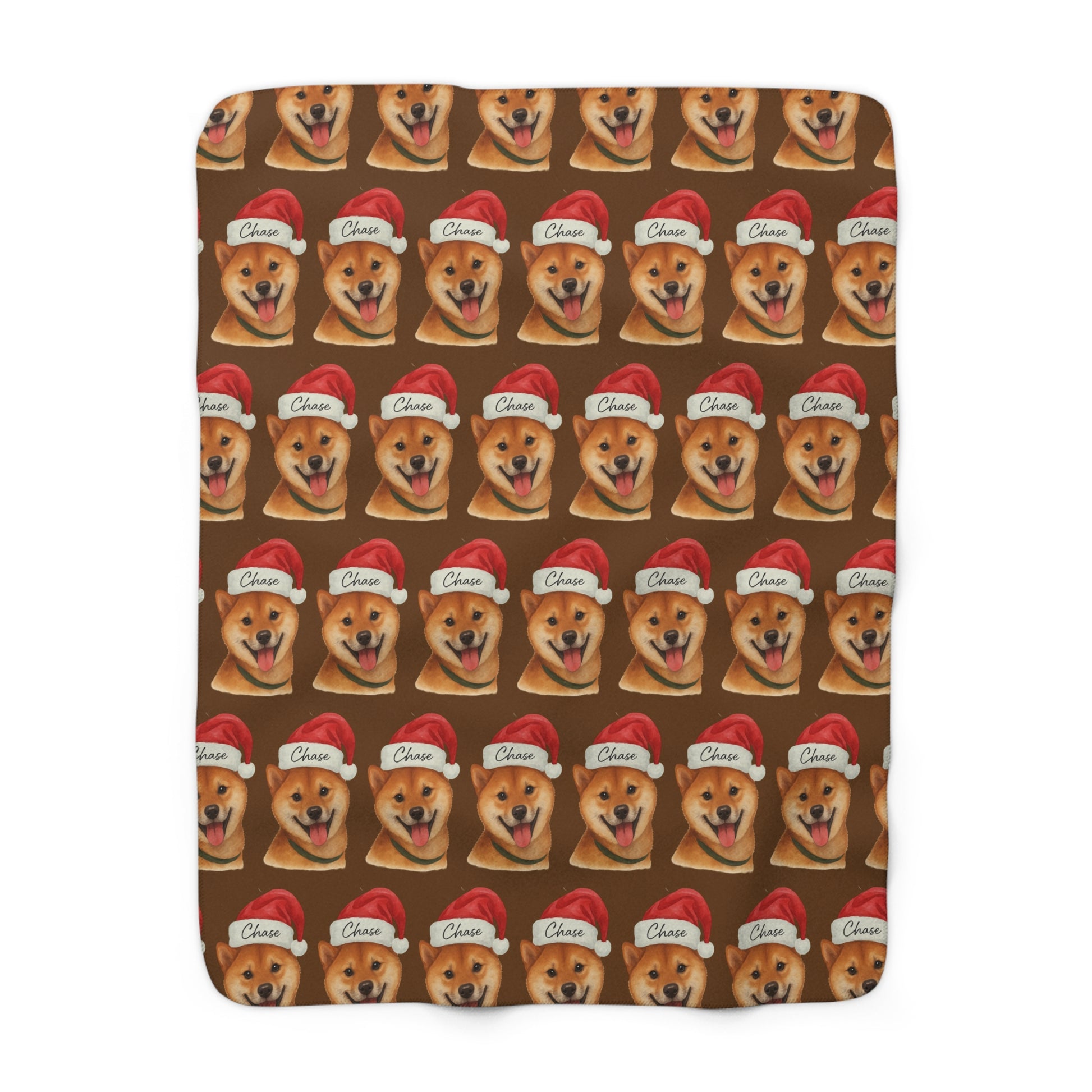 Sherpa fleece deken met huisdier foto