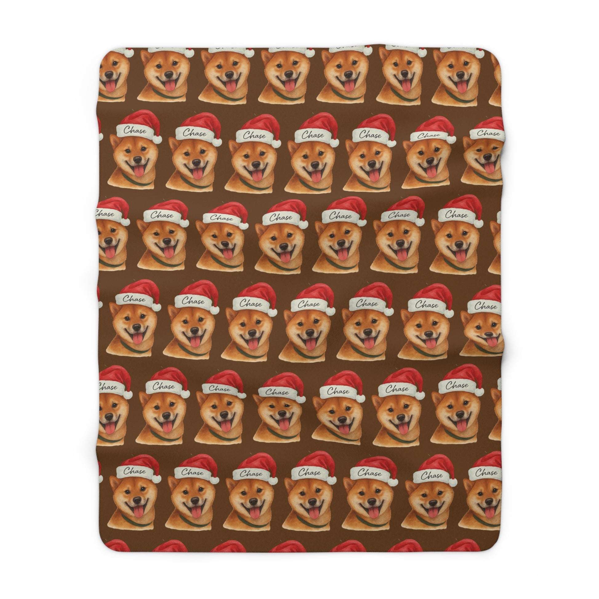 Sherpa fleece deken met huisdier foto