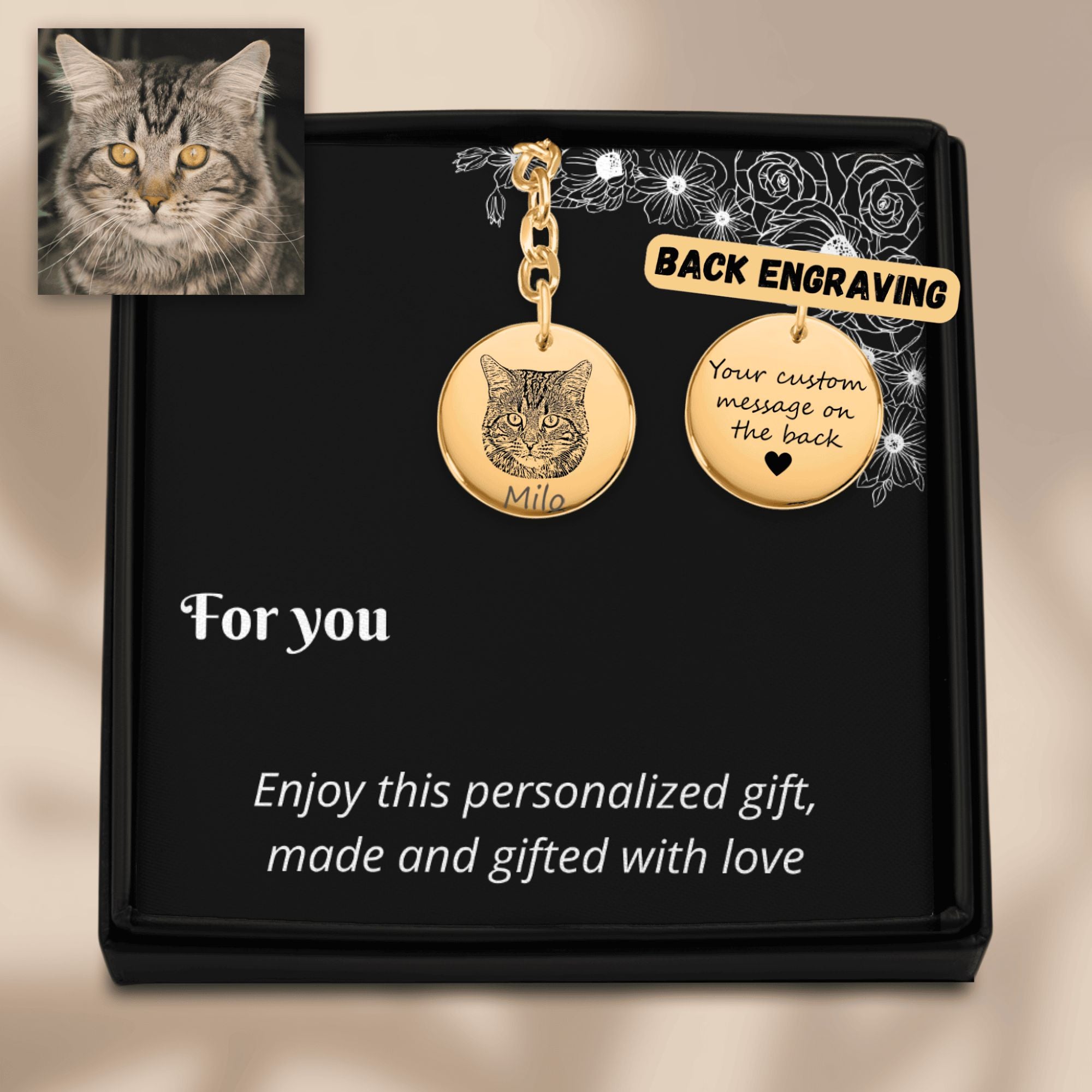 HUISDIER FOTO SLEUTELHANGER - Mijn Huisdier Cadeau